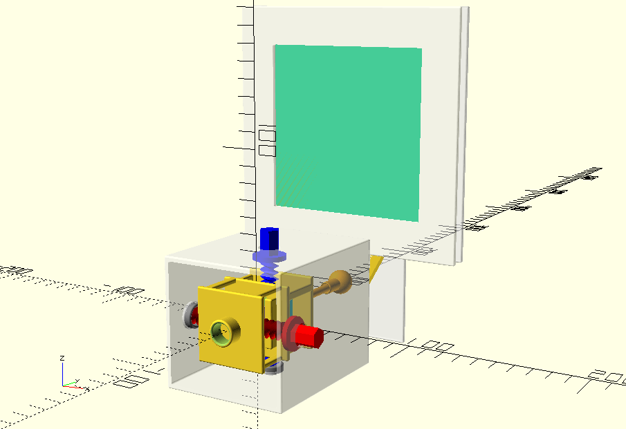 Dioptre pédagogique : vue éclatée Dioptre pédagogique : vue éclatée