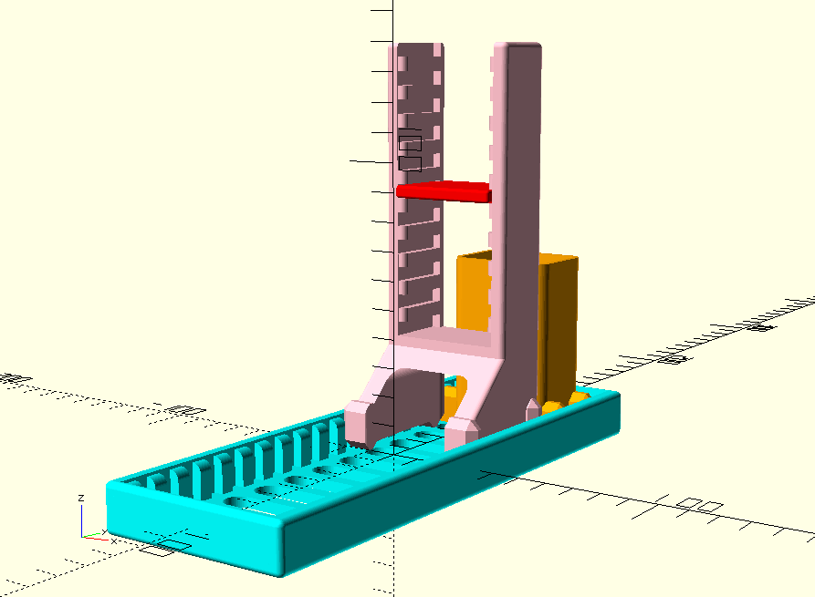 Support Pistolet / Stand : vue complète Support Pistolet / Stand : vue complète