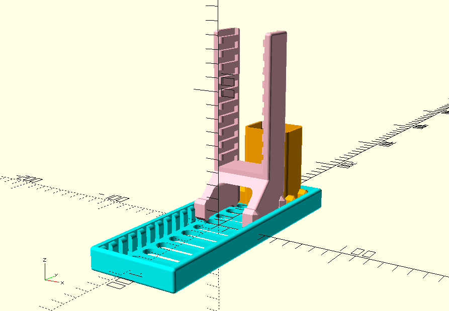 Support Pistolet / Stand : vue complète Support Pistolet / Stand : vue complète